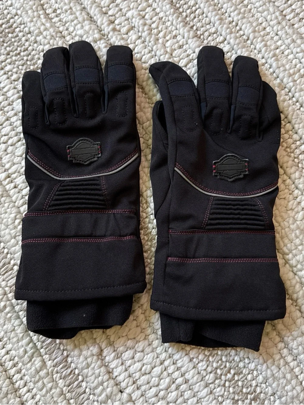 Harley Davidson Full Fingered Gloves Poly Fall Time- Size Womans XL Motorcycle